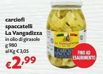 Pam La vangadizza Carciofi Spaccatelli In Olio Di Girasole 980 G(ml) offerta