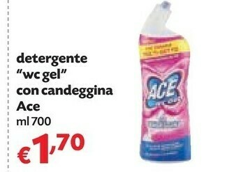 Pam Ace Detergente Wc Gel Con Candeggina offerta