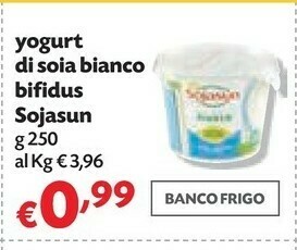 Sojasun Yogurt Di Soia Bianco Bifidus