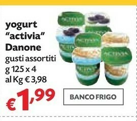 Pam Danone Yogurt Activia offerta