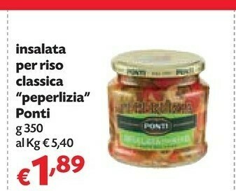 Pam Ponti Insalata Per Riso Classica Peperlizia offerta