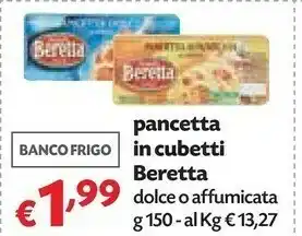 Pam Beretta Pancetta In Cubetti offerta