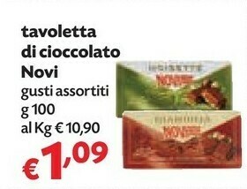 Pam Novi Tavoletta Di Cioccolato offerta