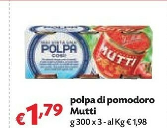 Pam Mutti Polpa Di Pomodoro offerta