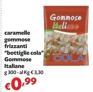 Pam Gommose Italiane Caramelle Gommose Frizzanti Bottiglie Cola offerta