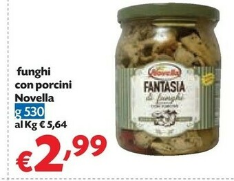 Pam Novella Funghi Con Porcini offerta