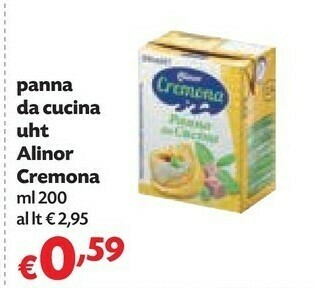 Pam Alinor Panna Da Cucina 200 G(ml) offerta