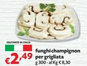 Pam Funghi Champignon Per Grigliata offerta