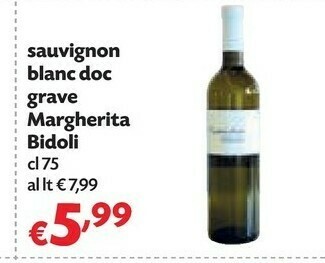 Pam Bidoli Sauvignon Blanc DOC Grave Margherita offerta