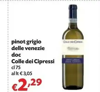 Pam Colle Dei Cipressi Pinot Grigio Delle Venezie DOC offerta