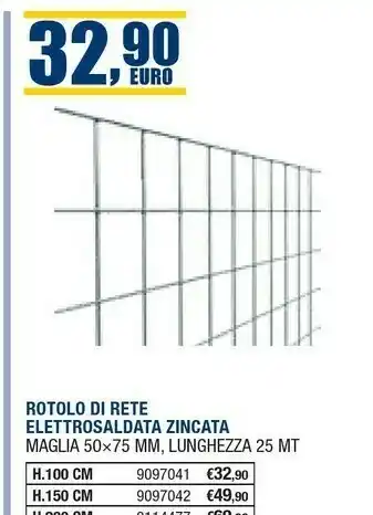 Self Rotolo Di Rete Elettrosaldata Zincata offerta