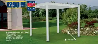 Pergola Odessa 3x3,6xh2,25 Mt Autoportante