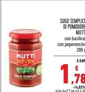 Conad Mutti Passata di pomodoro offerta