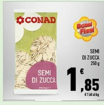 Conad Conad - Semi Di Zucca 250 G(ml) offerta