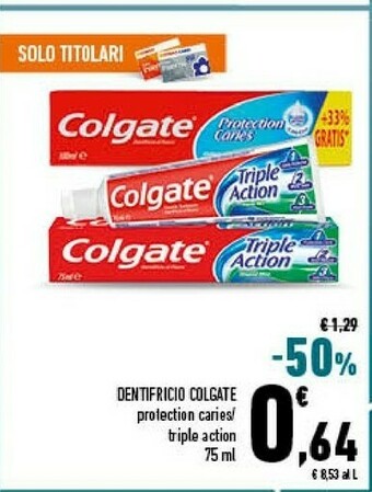 Conad Colgate Dentifricio offerta