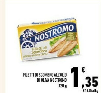 Conad Nostromo Filetti Di Sgombro All'olio Di Oliva offerta