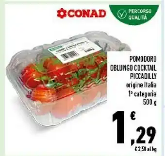 Conad Conad Pomodoro Oblungo Cocktail Piccadilly 500 G offerta