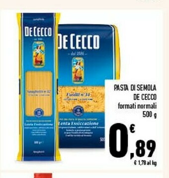 Conad De Cecco Pasta Di Semola Di Grano Duro offerta
