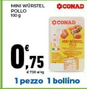 Conad Wurstel offerta