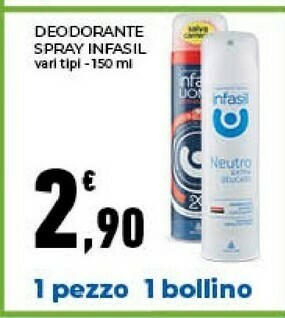 Conad Infasil Deodorante offerta