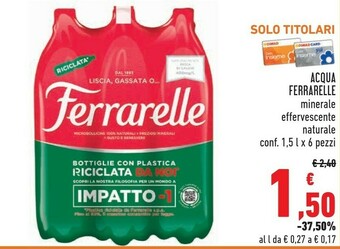 Conad Ferrarelle Acqua offerta