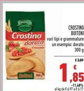 Conad Buitoni Crostini offerta
