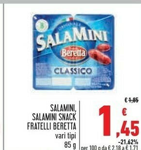 Conad Beretta Salame offerta