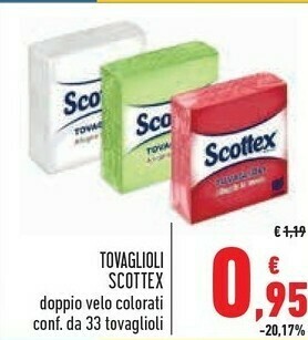 Conad Scottex Tovaglioli offerta