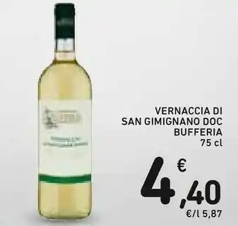 Conad Bufferìa Vino bianco offerta