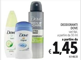 Conad Dove Deodorante offerta
