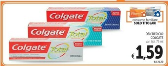 Conad Colgate Dentifricio offerta