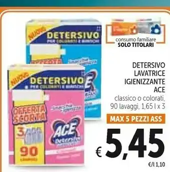 Conad Ace Detersivo lavatrice offerta