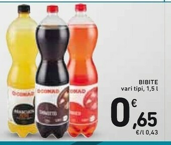 Conad Bevande analcoliche offerta
