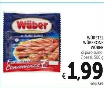Conad Wuber Wurstel offerta