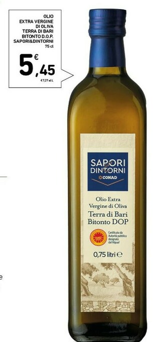Conad Sapori Olio extravergine di oliva offerta