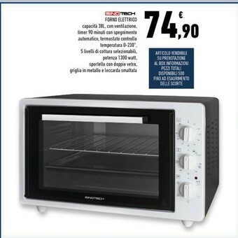 Conad Forno elettrico offerta