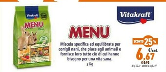 Conad Vitakraft Cibo per animali offerta