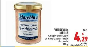Conad Mareblu Tonno offerta