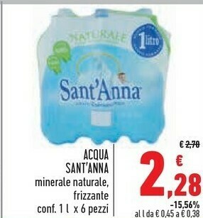 Conad Sant'anna Acqua Sant'Anna offerta