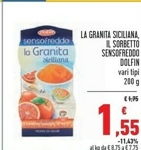 Conad Dolfin Sorbetto offerta