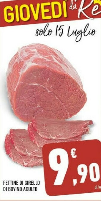 Conad City Fettine Di Girello Di Bovino Adulto offerta