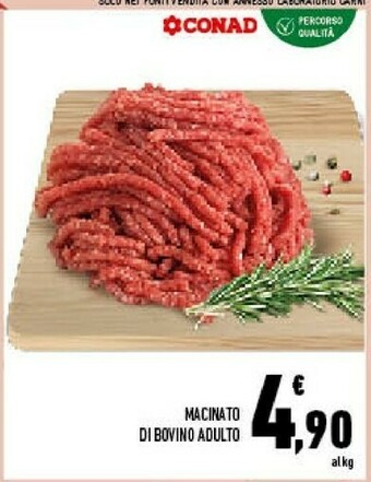 Conad City Hamburger Di Bovino Adulto offerta