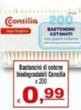 CTS Supermercati Consilia Cotton fioc offerta