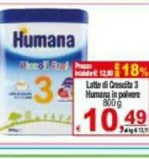 Humana Latte per neonati