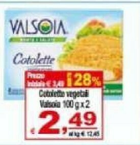 CTS Supermercati Valsoia Alimentazione Vegana offerta