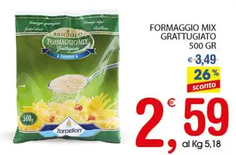 Qui Discount Formaggio Mix Grattugiato 500gr offerta