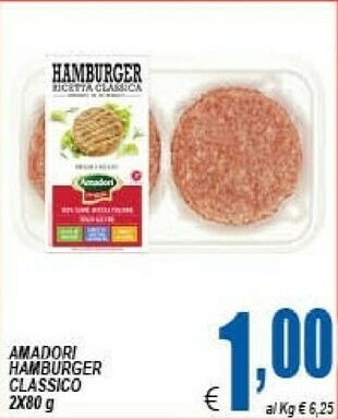 DEM Amadori Hamburger offerta