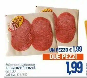 Emi Supermercati Le Pronte Bontà Salame Ungherese offerta
