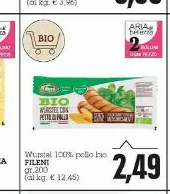 Emi Supermercati Fileni Wurstel Di Pollo Bio 200 G(ml) offerta