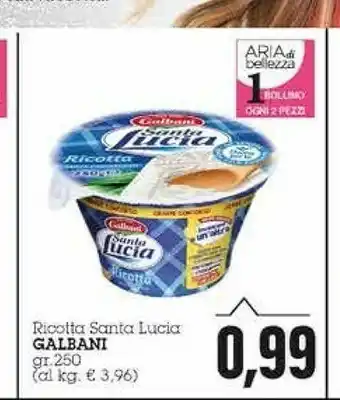 Emi Supermercati Galbani Ricotta Santa Lucia 250 G(ml) offerta